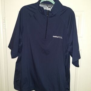 Adidas Golf ClimaProof 1/4 Zip Short Sleeve Pullover Jacket Men's sz Large